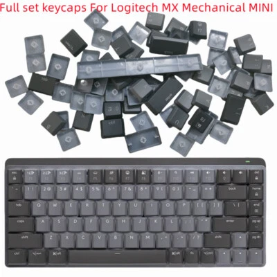 A full set Keycaps for Logitech MX Mechanical Mini Keyboard Graphite ash - Image 1 of 4