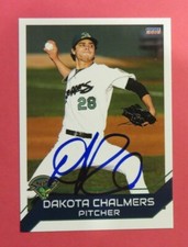 2018 Choice, Beloit Snappers - DAKOTA CHALMERS - autographed