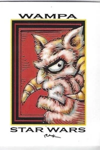 RAK (Robert A Kraus) art card of Star Wars series 4 WAMPA version 2 - Picture 1 of 1