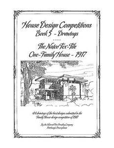 House Design Competitions, Book 5 Drawings - The Natco One Family House 1917 - Bild 1 von 12