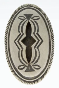 7,75 - Sterlingsilber Shadowbox Ring vom Navajo Künstler Calvin Martinez - Bild 1 von 4