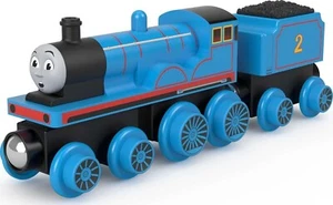 Fisher-Price Locomotive Edward Blue Toy Train with 1 Cargo Wagon Connector w Tr - Picture 1 of 6