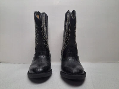 Botas de Vaquero SmartFit - Niños Talla 6 (Negras/Resistentes al Deslizamiento) #29089 Usadas Foto 1 de 4