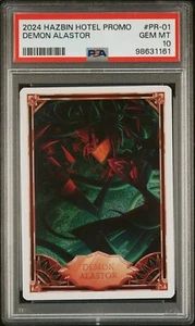 Promoción de tarjetas coleccionables de hotel Hazbin 2024 #pr-01 demon alastor PSA 10 - Imagen 1 de 2