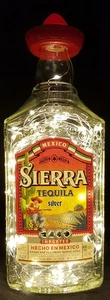 Sierra Tequila Lámpara Botella con 80 LED Blanco Cálido Upcycling Lámpara Regalo Idea - Imagen 1 de 1