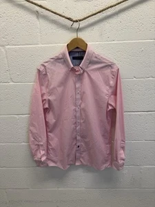 Tommy Hilfiger Men’s Slim Pink Gingham Dress Shirt – Size 15 32/33 - Picture 1 of 5