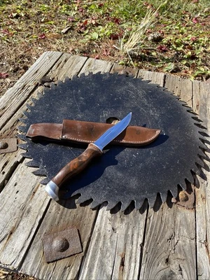 CUCHILLO DE CAZA CUTCO DENTADO VINTAGE CON FUNDA ORIGINAL - SIN RESERVA Foto 1 de 4