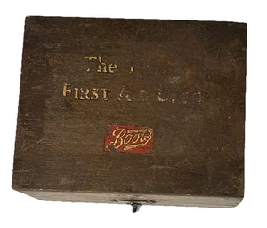 Vintage Boots Home 1st Aid Case,1930-Original Instructions,Inserts,Some Contents - Picture 1 of 14