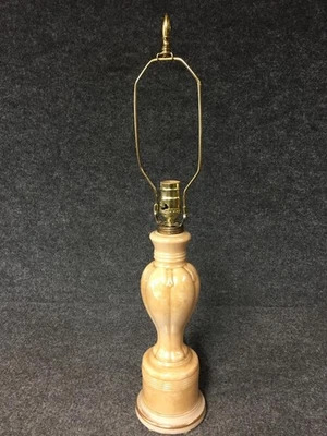 Vintage Aladdin Art Deco Peach Luster Alacite Glass 16" Table Lamp - Image 1 of 4