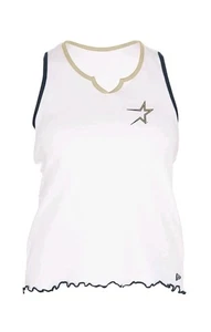 Women’s New Era MLB Houston Astros Cooperstown White Tank Top Sz Large NWT - Picture 1 of 3