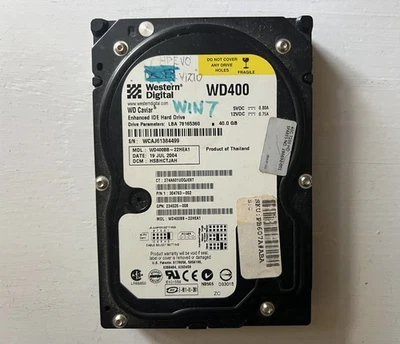 Western Digital WD Caviar WD400BB-22HEA1  40GB Enhanced IDE 3.5" Hard Disk Drive - Image 1 of 2