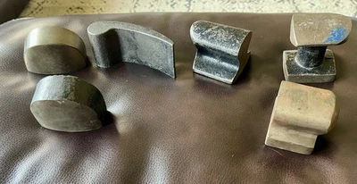 Lot of 6 Vintage Auto Body Sheet Metal Panel Dolly Repair Tools. - Image 1 of 4