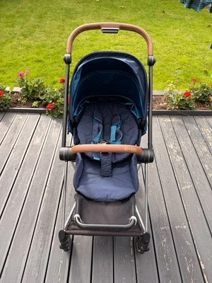 Cybex Mios Pushchair Nautical Blue Frame & Seat - Very Good Condition - DELIVERY - Image 1 of 4