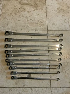 Matco 10 Pc Metric Extra Long 0° Flex Ratcheting Wrench Set SRFBZLM102TA - Picture 1 of 5