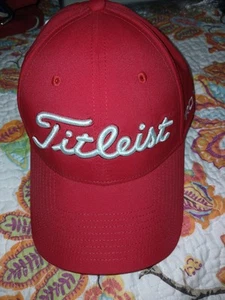 Titleist Tour FJ Pro V1 NWT Adult Golf Hat Adjustable Strap Performance Red - Picture 1 of 6