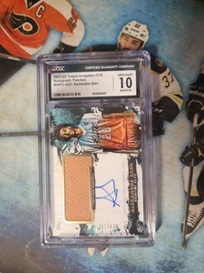 2021-22 Topps Inception Overtime Elite Alexandre Sarr Auto Patch CGC 10 #/199 - Picture 1 of 2