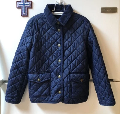 Ralph Lauren Niñas 6X Chaqueta Acolchada Azul Granero Bordada Poni Foto 1 de 4