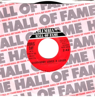 DORIS DAY:     Everybody Loves A Lover / It's Magic .. DJ COPY ..  45 RPM 9243 - Image 1 of 3