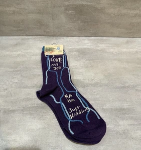 Blue Q Women’s Socks I Love My Job - Picture 1 of 5