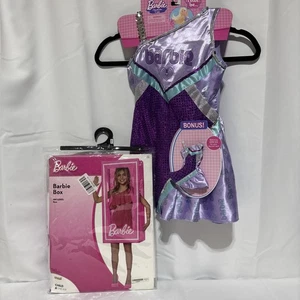 Spirit Kids 1 Size Barbie Box Costume Halloween W/Barbie Cheer Dress Dress Up - Picture 1 of 12