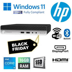 GÜNSTIG SCHNELL - HP Elitedesk 400 G4 Mini PC i5 8th 16GB RAM 256GB WLAN WINDOW 11 - Bild 1 von 2