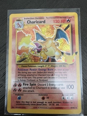 Charizard 4/102 Celebrations: Classic Collection Holo Near Mint Free Shipping - Image 1 of 4