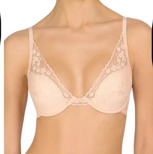 Natori 36D Cherry Blossom T-Shirt BH 721191 Neu ohne Etikett Cameo Rose Beige - Bild 1 von 5