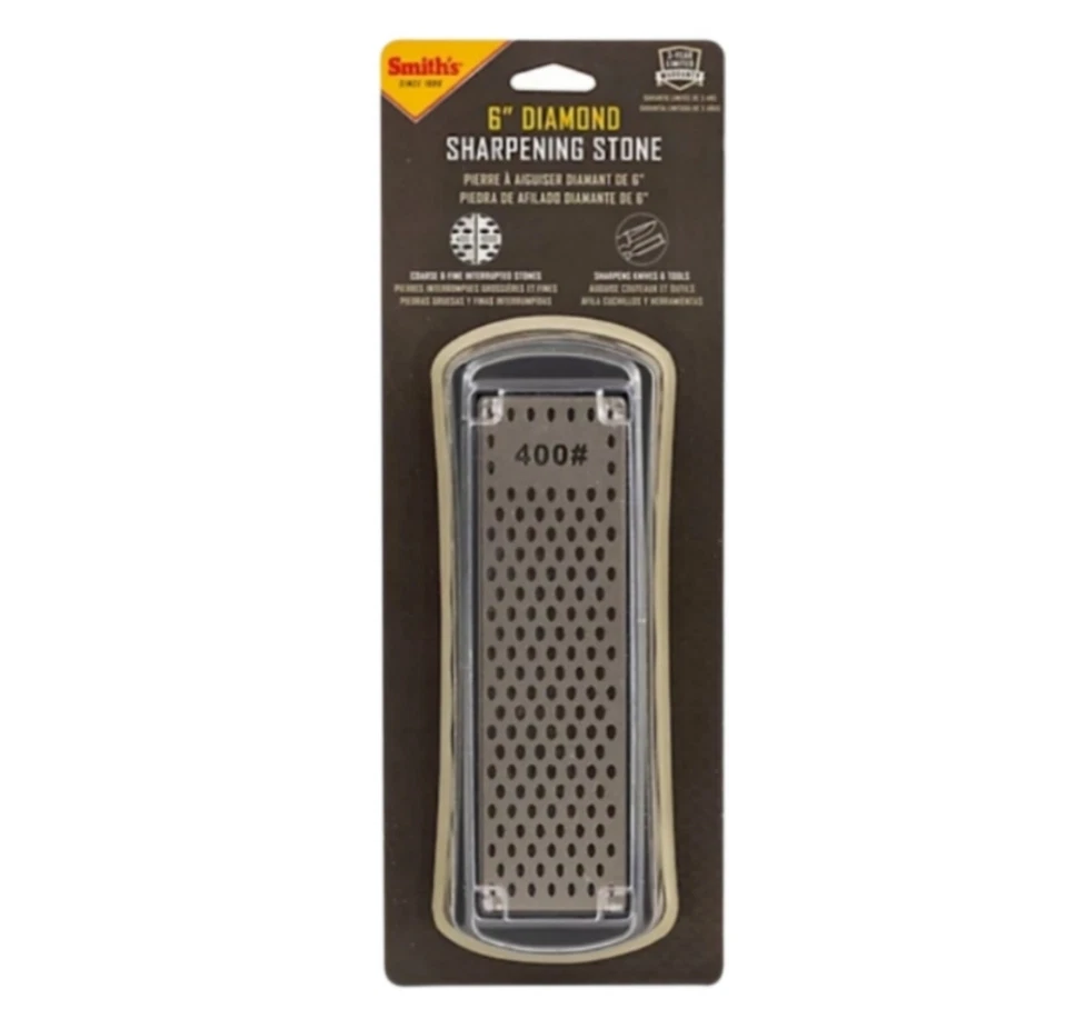 SMITHS 6" PEDRA DE DIAMANTE FINA DUPLA FACE 400 e 1000 GRITS - Imagem 1 de 1