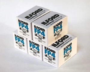 Ilford FP4 35mm Black & White Film 24 exposure - PACK OF 5 - Picture 1 of 5