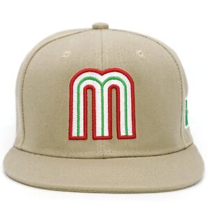 Mexico Snapback Hat Flag 3D M Embroidery Mexico Baseball Acrylic Cap NEW