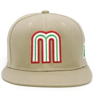 Mexico Snapback Hat Flag 3D M Embroidery Mexico Baseball Acrylic Cap NEW - Picture 1 of 64
