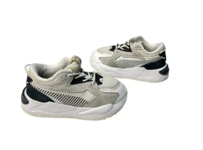 Zapatos informales para niños pequeños PUMA RS-Z blancos negros 382681-04 talla 7C Foto 1 de 4