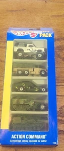 Hot Wheels Action Command  Camouflage Convoy Military 5 Gift Pack 1991  - Picture 1 of 6