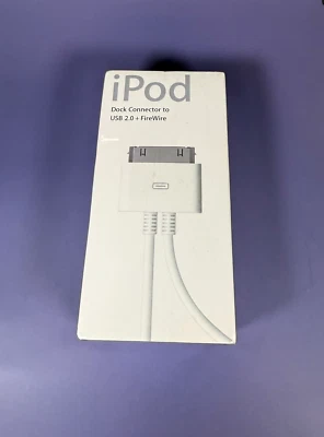 Apple iPod Dock Connector to FireWire + USB Y Cable M9126G/A SEALED FLAWLESS - Image 1 of 4