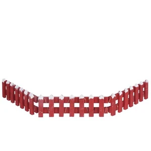 Weihnachtsbaum Rock LED beleuchtet klappbar Holzzaun festlich Weihnachtsdeko - Bild 1 von 2