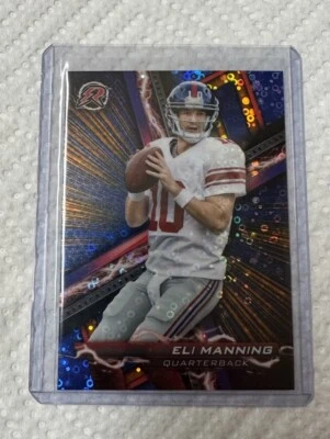 2024 ELI MANNING #69 TOPPS COMPOSITE RESURG BLUE ORANGE SPARK NEW YORK GIANTS QB - Image 1 of 2