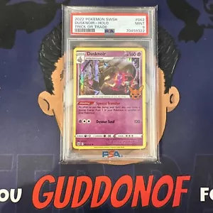 PSA 9 MINT 2022 Pokemon Trick or Trade DUSKNOIR #062 Holo Stamped - Picture 1 of 3