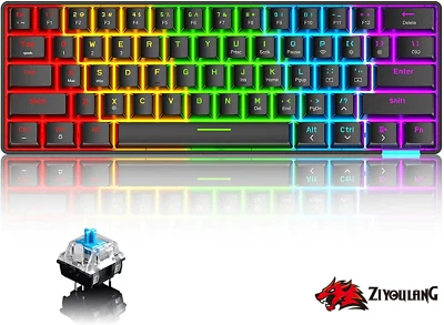 Wired/Wireless Bluetooth Dual-mode Mechanical Portable Keyboard for PC PS4 Xbox - Image 1 of 4