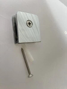 CH - Oversized U-Clamp Glass to Wall - 3/8" to 1/2" Frameless Shower Glass Clip - Picture 1 of 6