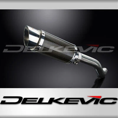 Комплект круглого углеродного глушителя для выхлопной системы Honda VFR800 Interceptor 1998-2001 без шнуровки 8 дюймов - Изображение 1 из 4