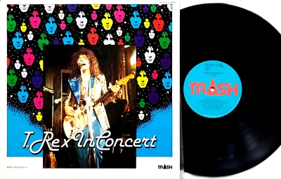 T-Rex-In Concert-LP–1981 Trio Records/Trash Japanese issue-Marc Bolan-AW-25012 - Image 1 of 4