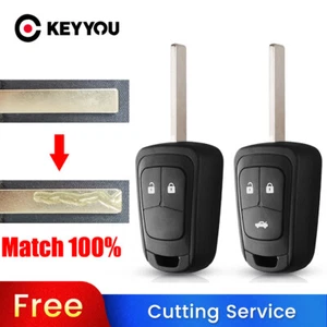BLADE CUT by PHOTO Car Key Case For Chevrolet AVEO For Opel Camaro/Cruze/Equinox - Imagen 1 de 9