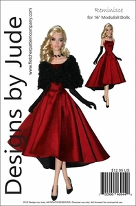 Reminisce Puppenkleidung Nähmuster für 16" Moddoll Puppen - Bild 1 von 7