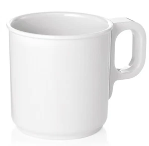 Becher Tasse Kaffeebecher Kaffeetasse 0,25l Melamin rot blau grün gelb weiß - Bild 1 von 10