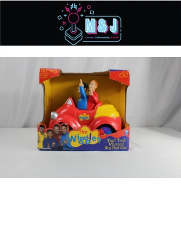2003 RARE THE WIGGLES TOOT TOOT MUSICAL BIG RED CAR SINGING TOY NEW IN BOX Cover