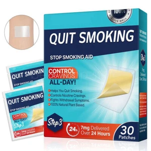 NiQuitin Clear Patch Step 1, 2, 3 21mg Stop Smoking Aid - 30/60 patches Nicotine - Picture 1 of 16