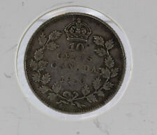 Canada 1920 10 cents George V .925 Silver