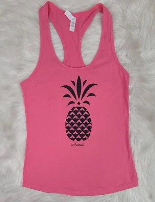 Women's Women's Ideal T by Next Level. Pink Racer Back Tank Top (M) Hawaii 🍍 - Изображение 1 из 4