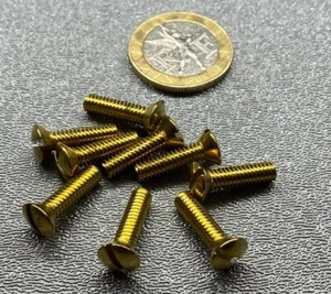 Brass Oval Head Machine Screw Slotted 8-32 x 5/8" Length, 50 pcs - Picture 1 of 14