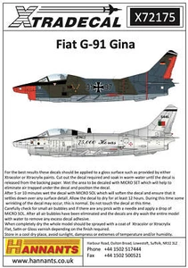 Xtradecal 72175 1:72 Fiat G.91R/3 - Bild 1 von 6